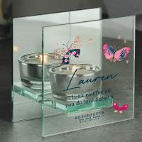 Personalised Hotchpotch Butterfly Mirrored Glass Tea Light Holder Extra Image 1 Preview